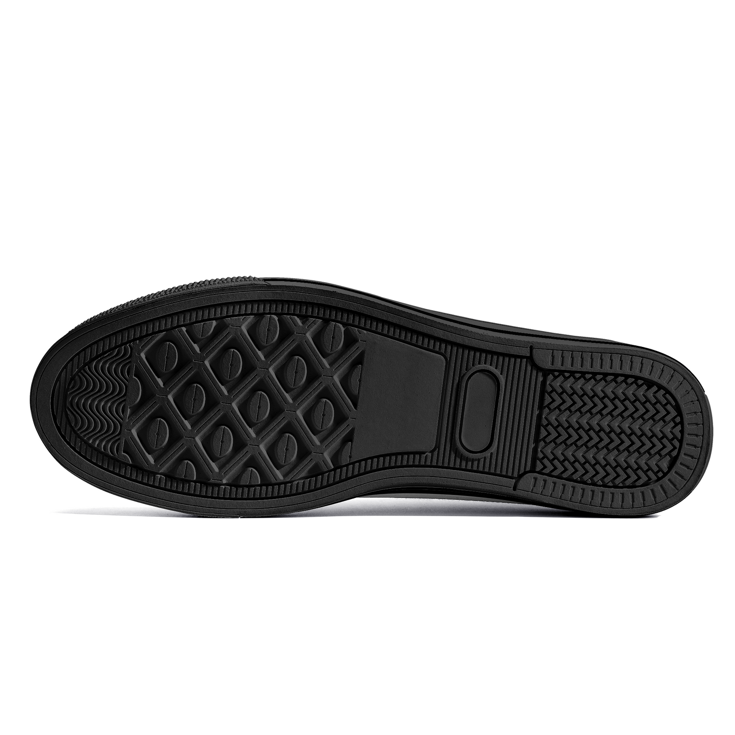 Cryptic High-Top Canvas Shoes With Customized Tongue, Black & White