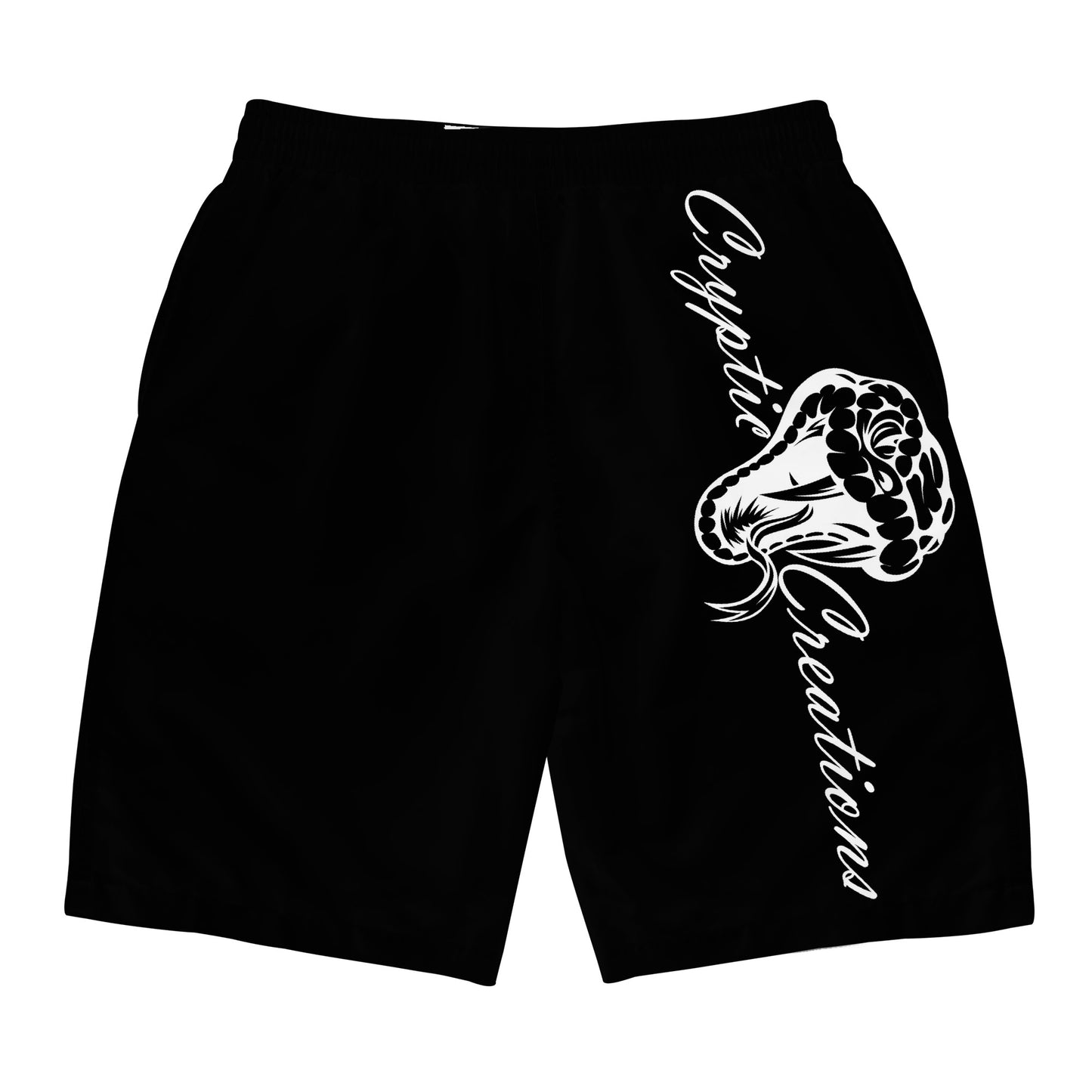 Men's All Over Print Board Shorts, Black