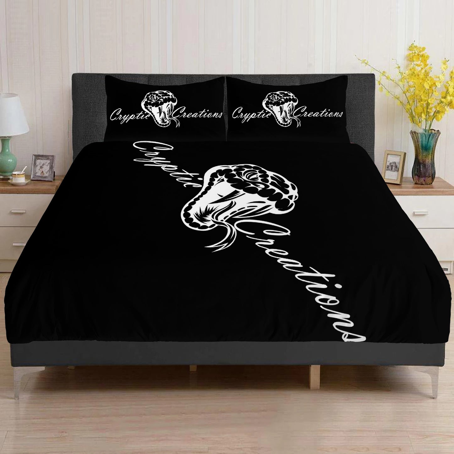 Cryptic Black Bedding