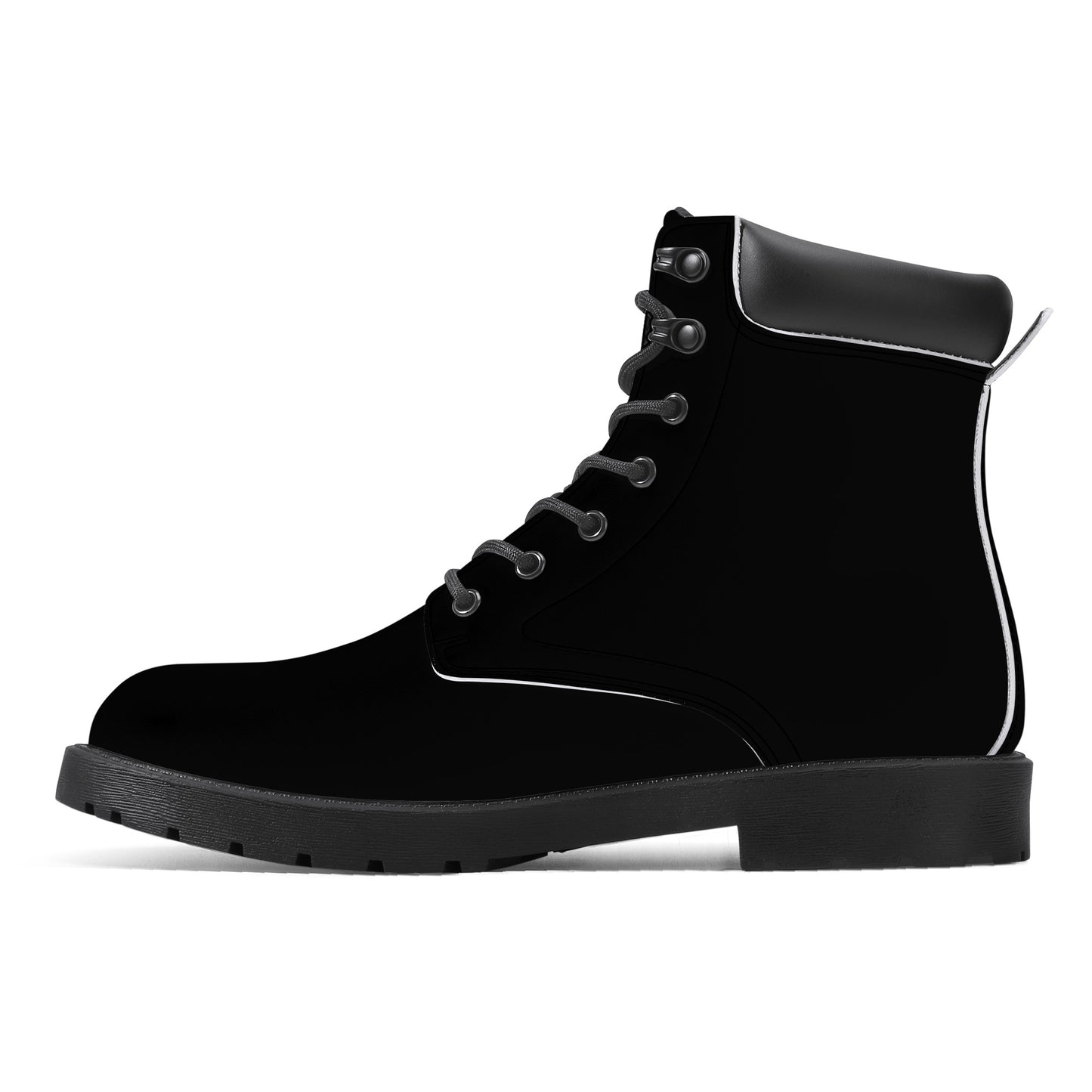 Cryptic Synthetic Leather Boots, Black