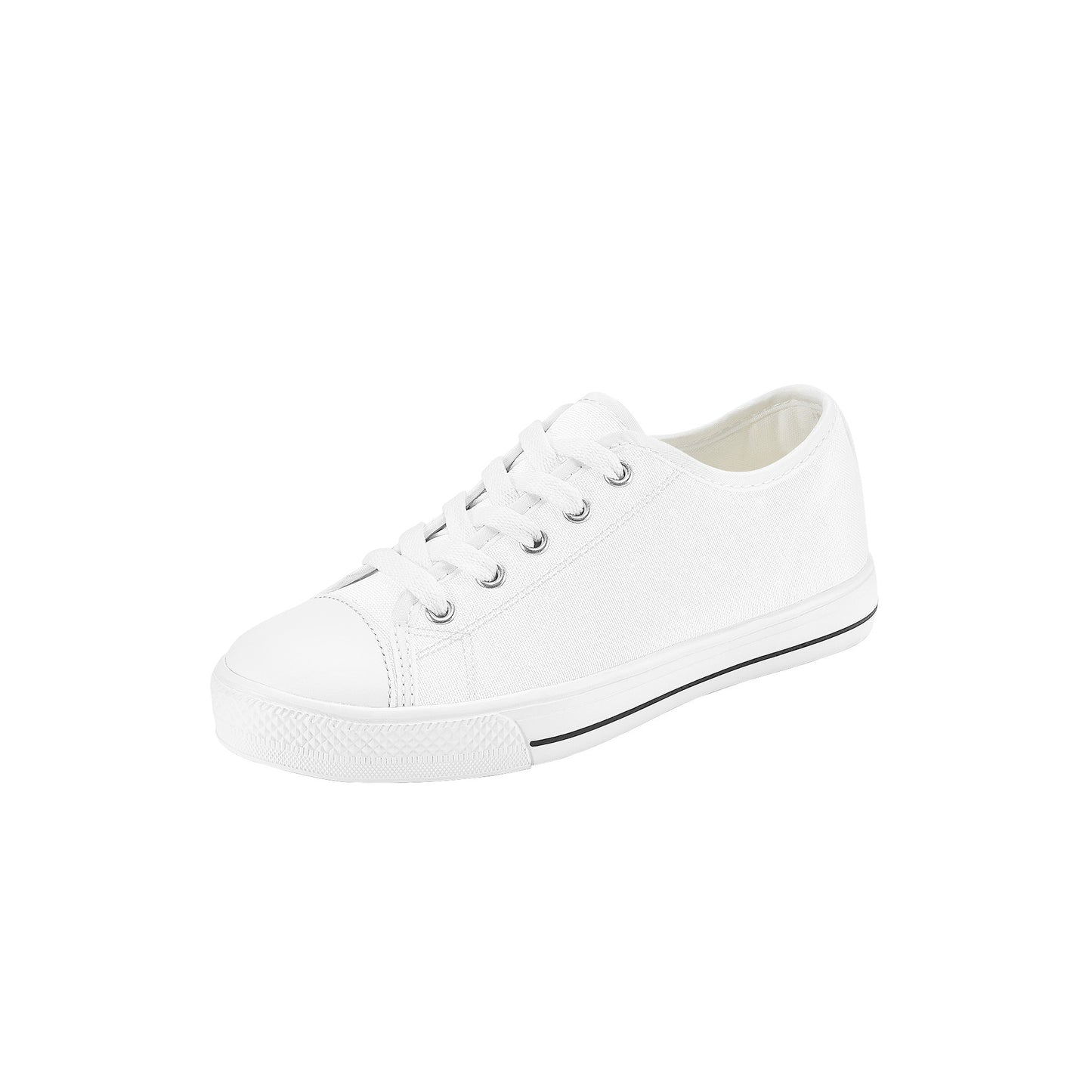 Cryptic Kids Low Top Canvas Shoes, White