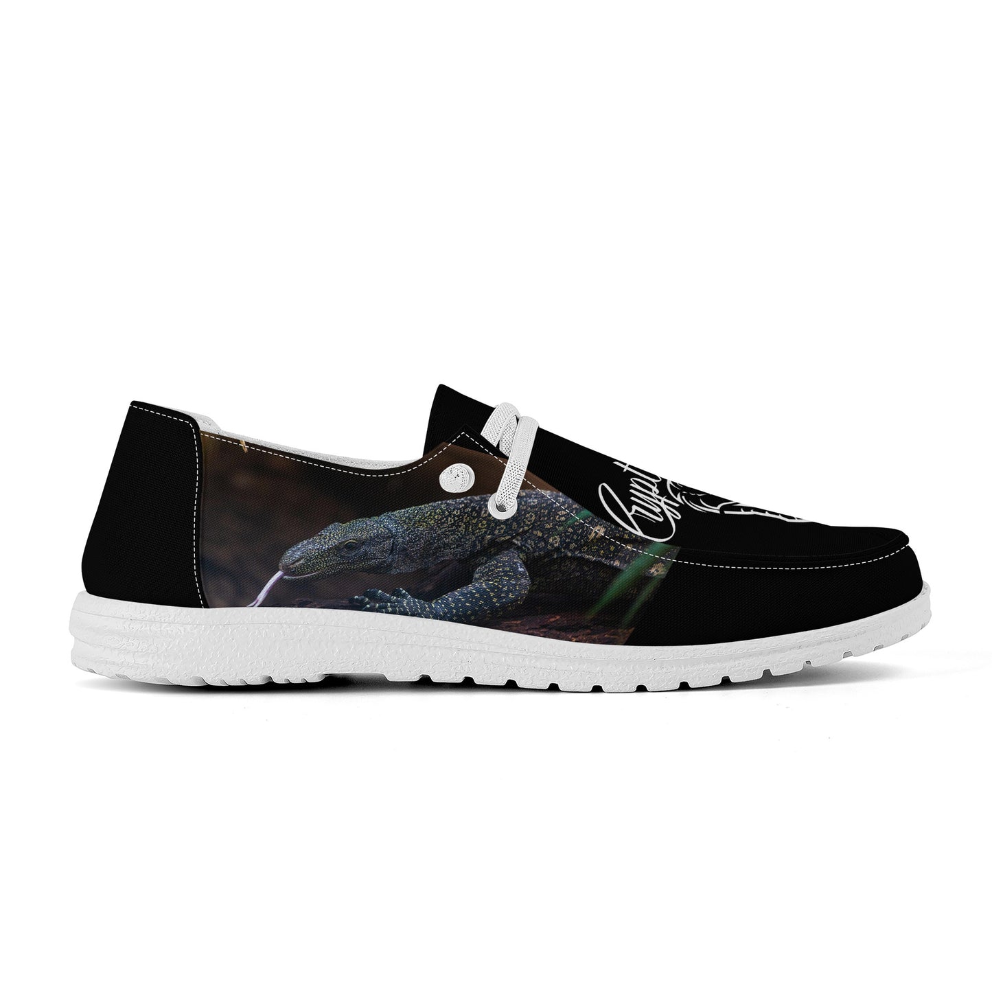 Cryptic Varanus Salvadorii Canvas Loafers Slip On