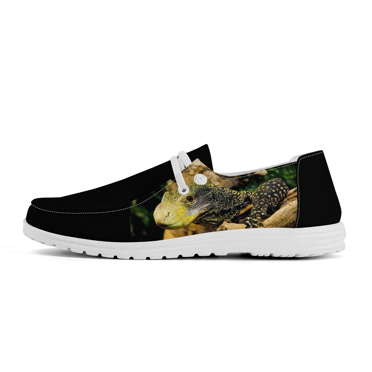 Cryptic Varanus Salvadorii Canvas Loafers Slip On
