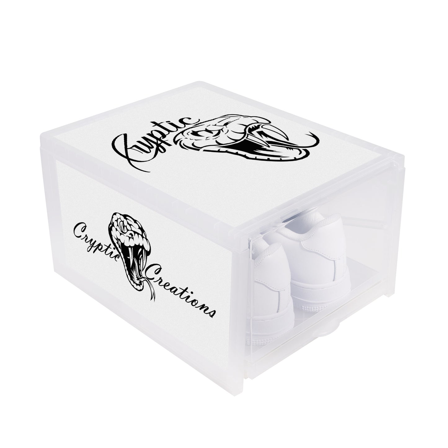 Cryptic 3-Sided Printed Shoe Box