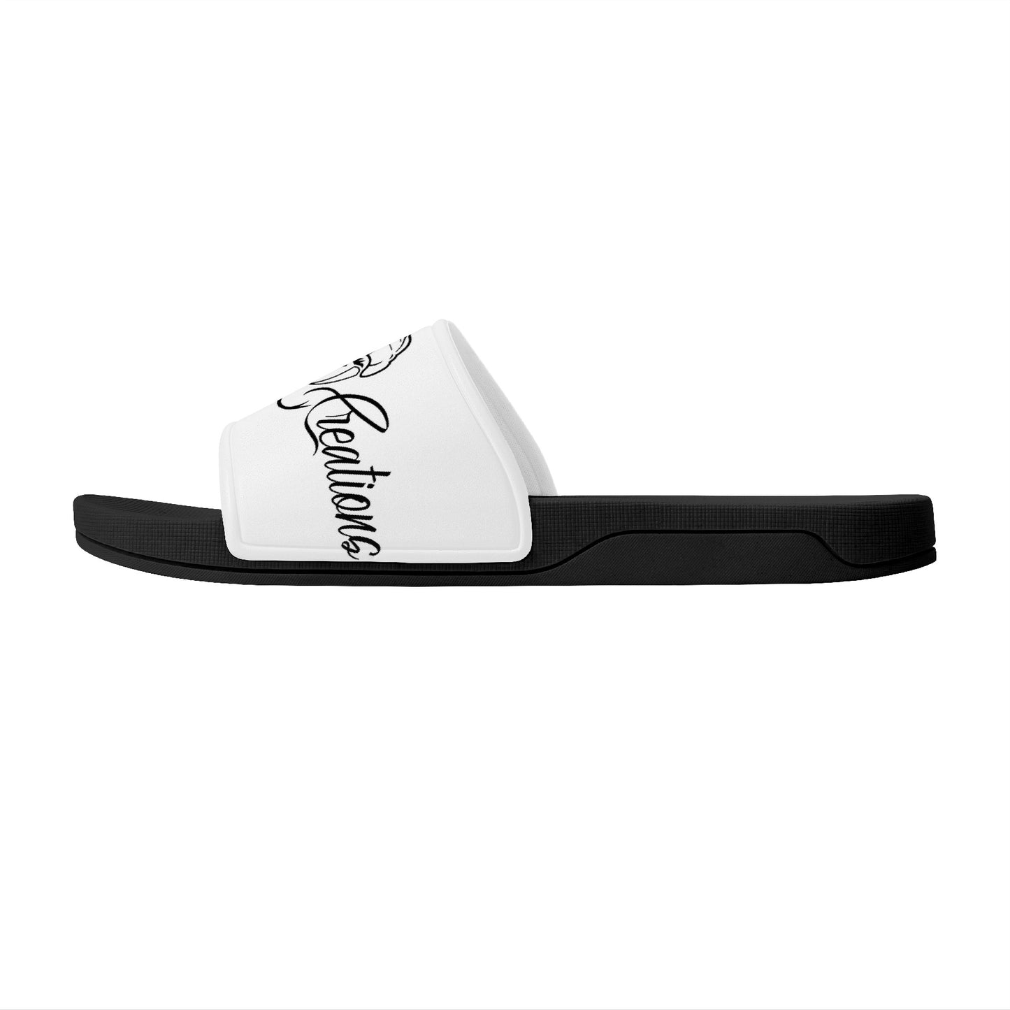 Cryptic Slide Sandals, White