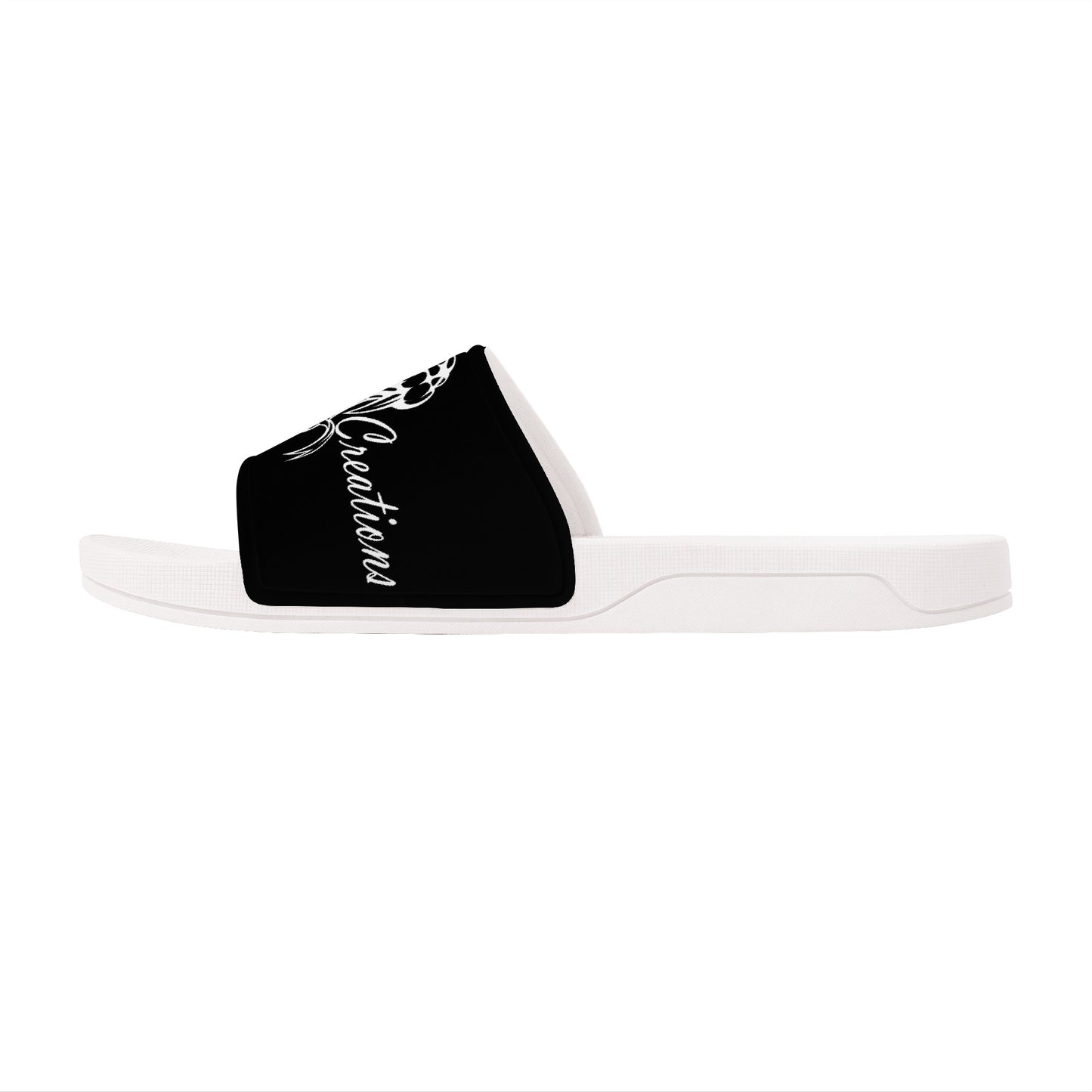Cryptic Slide Sandals, Black