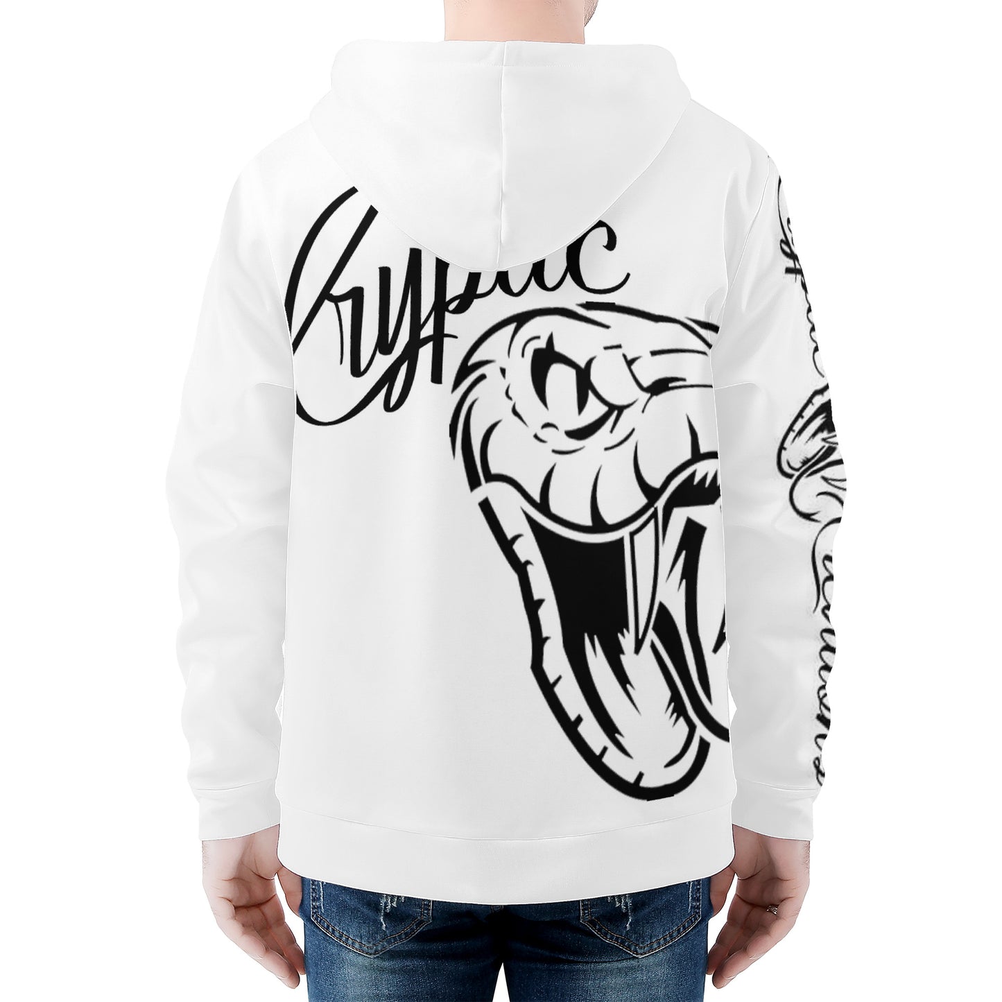 Men's All Over Print Zip Hoodie