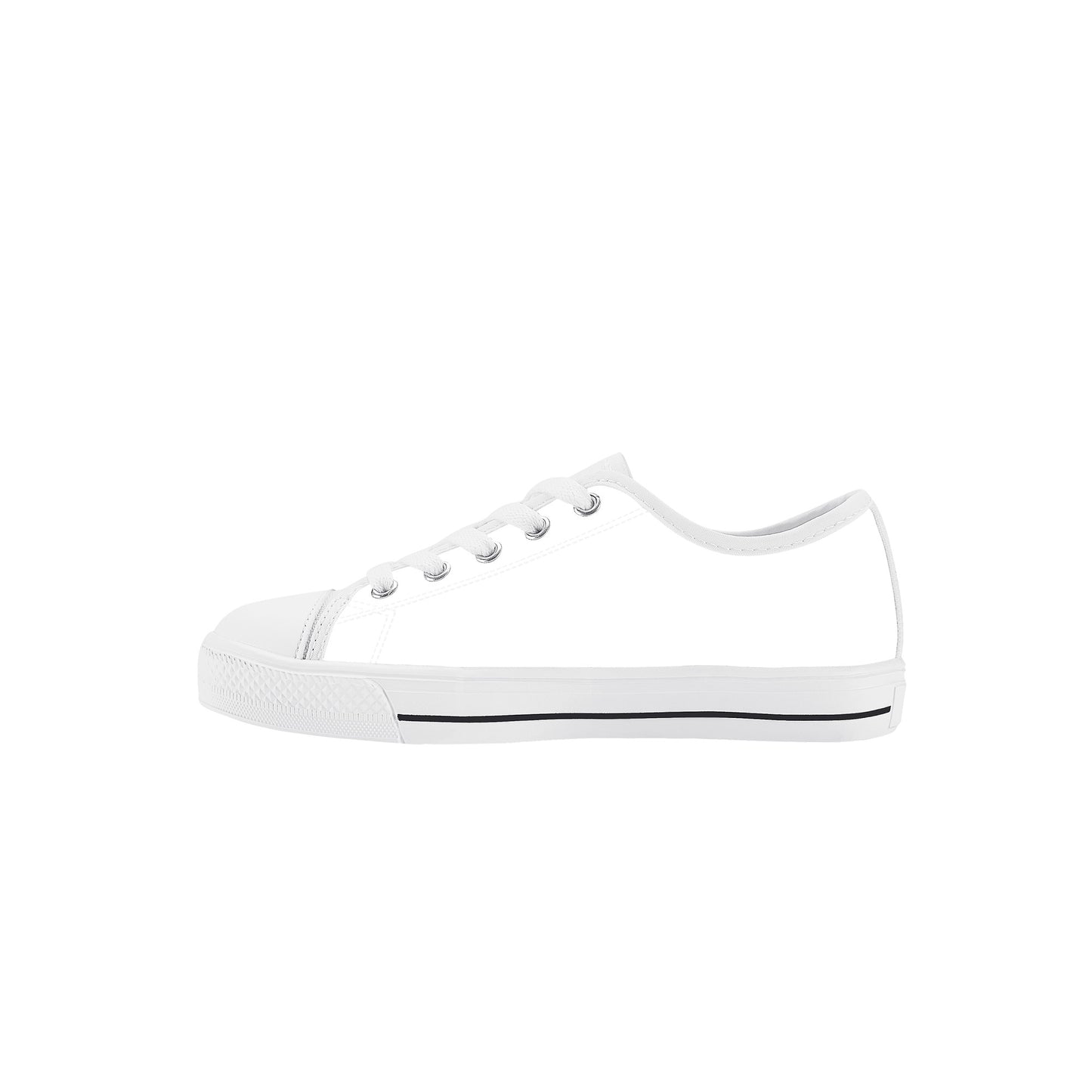 Cryptic Kids Low Top Canvas Shoes, White