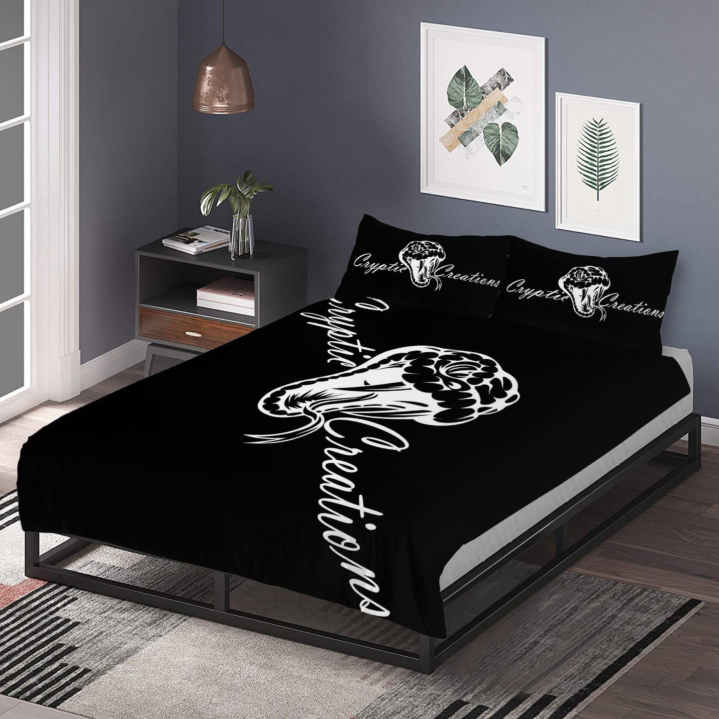 Cryptic Black Bedding