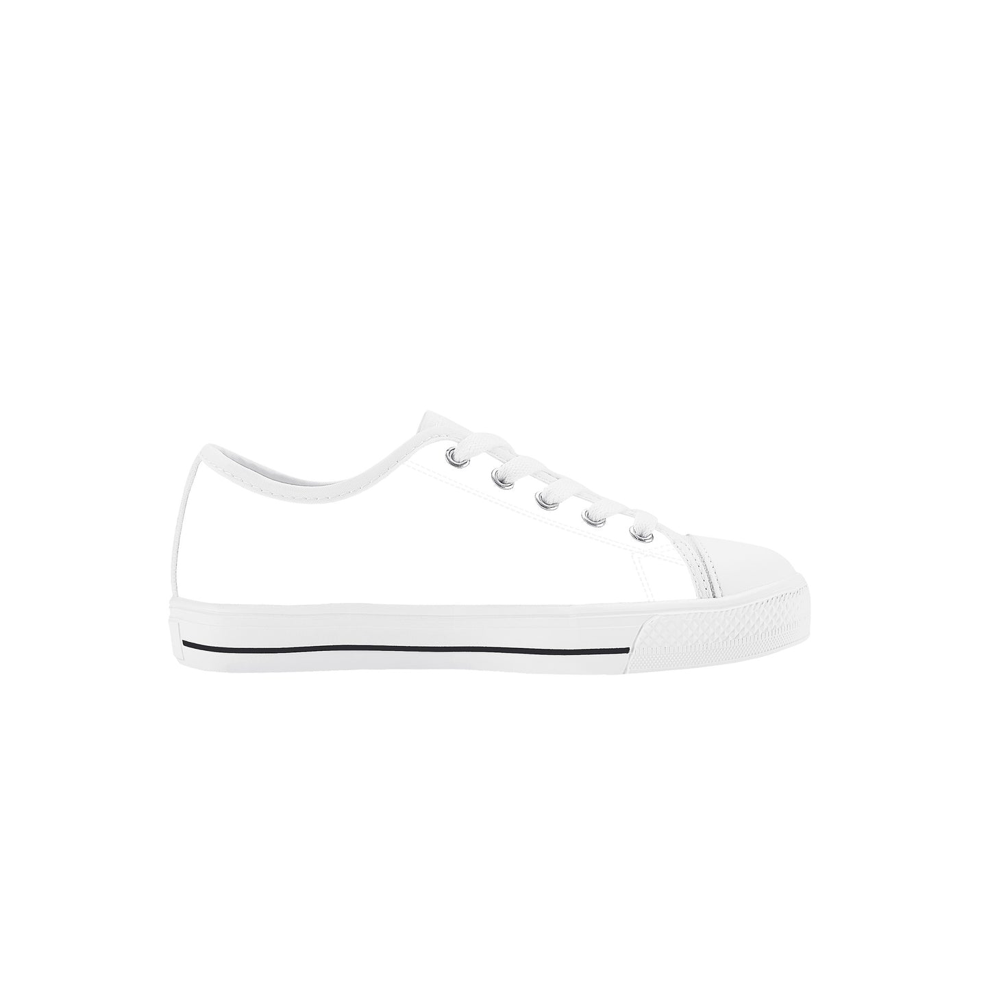 Cryptic Kids Low Top Canvas Shoes, White