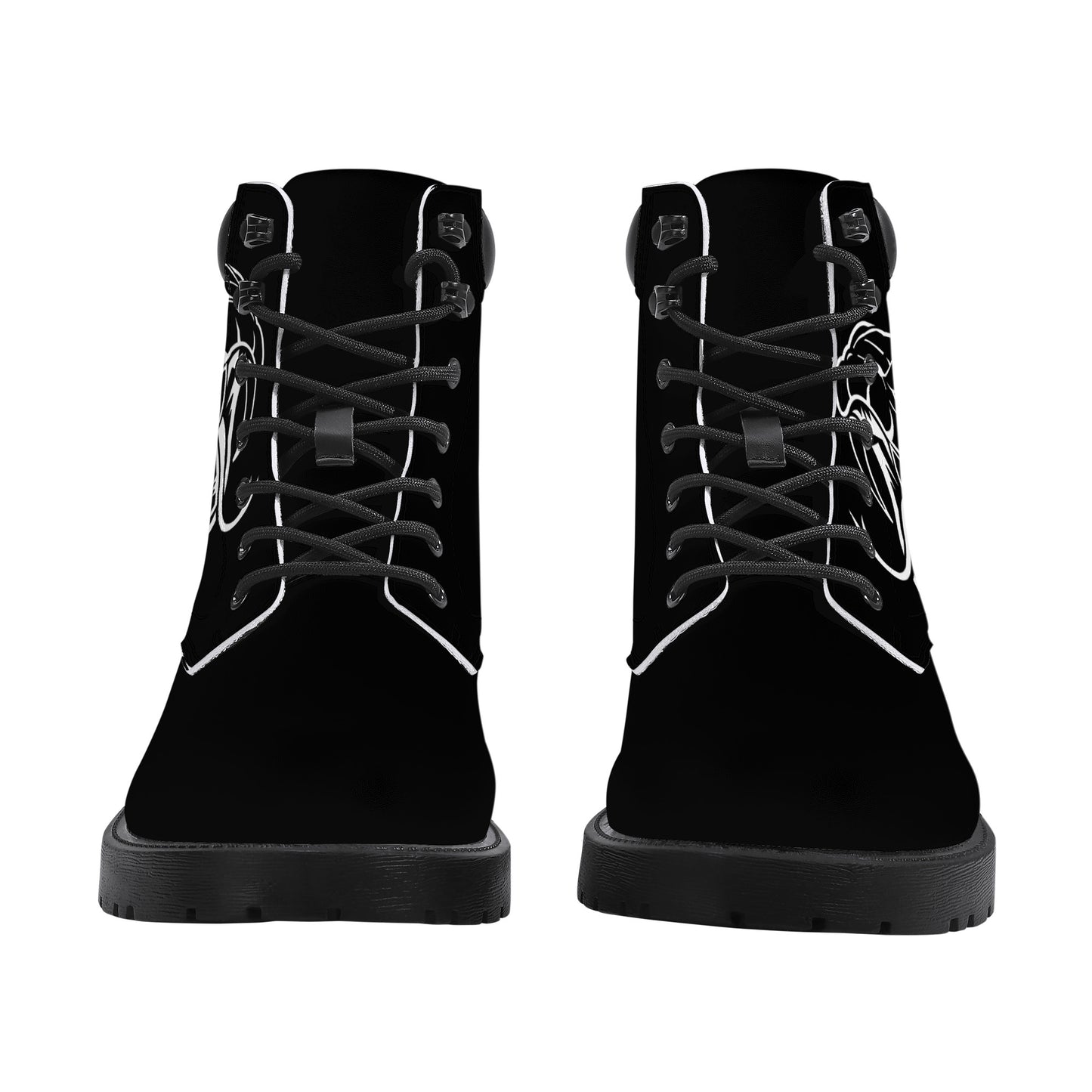 Cryptic Synthetic Leather Boots, Black