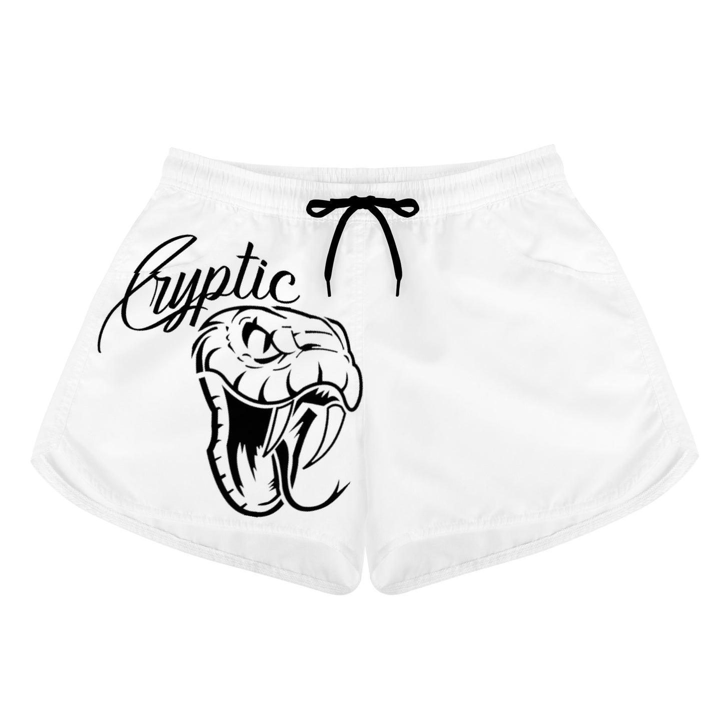 Women's All Over Print Casual Shorts, White