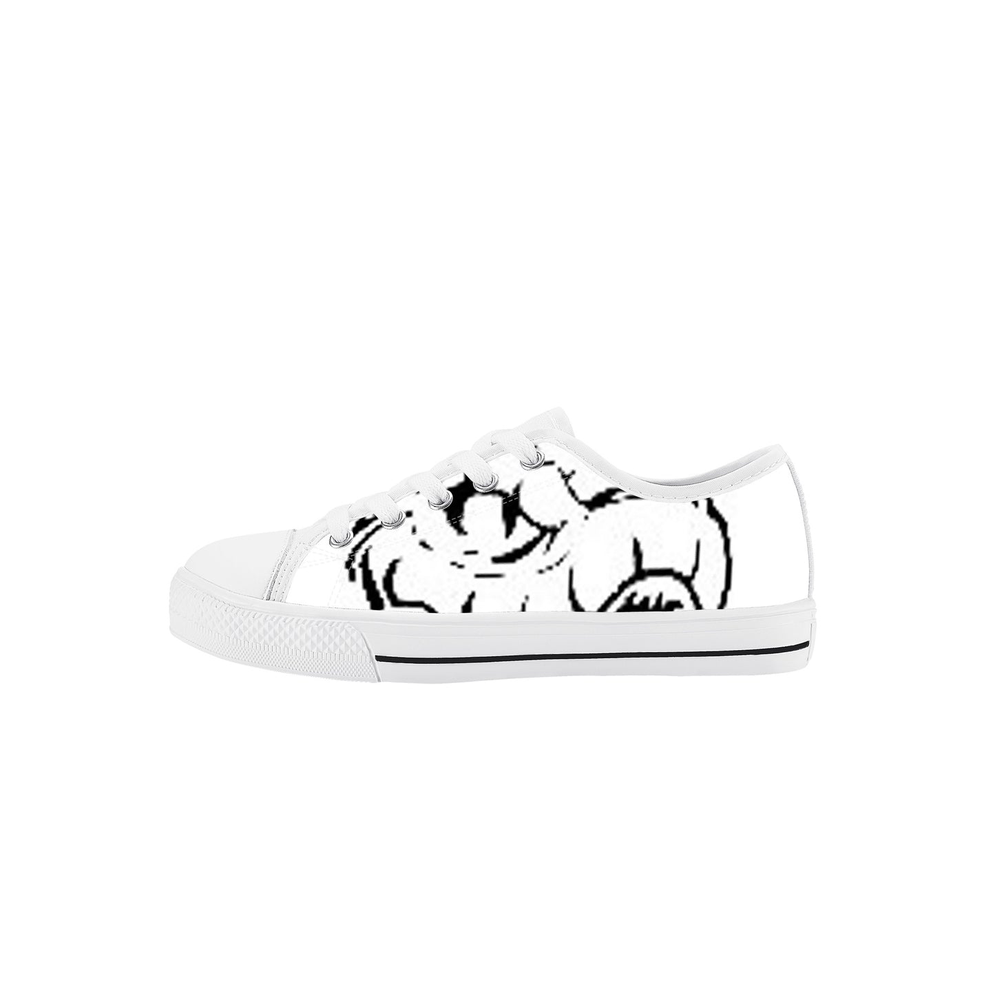 Cryptic Kids Low Top Canvas Shoes, White