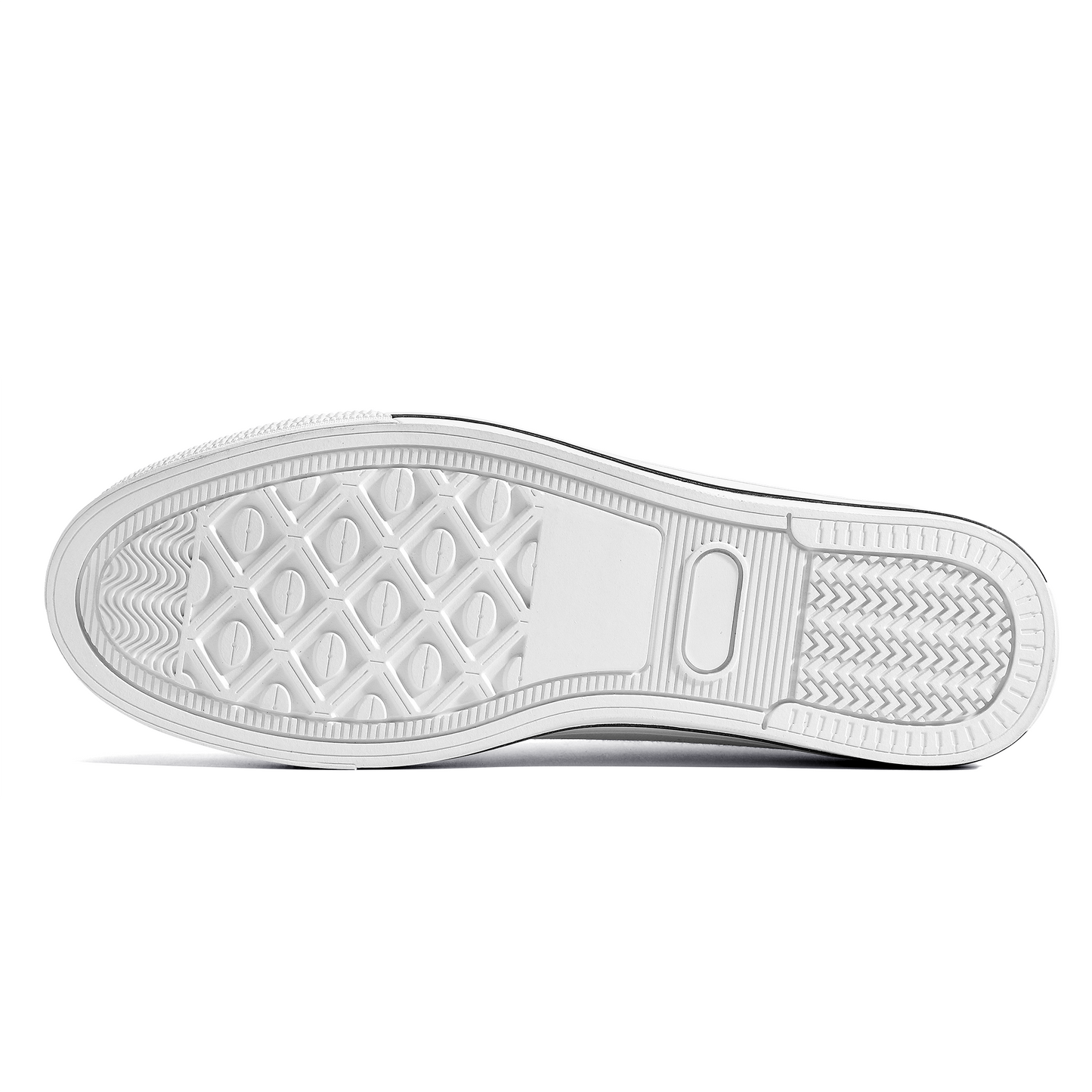 Cryptic High-Top Canvas Shoes With Customized Tongue, White