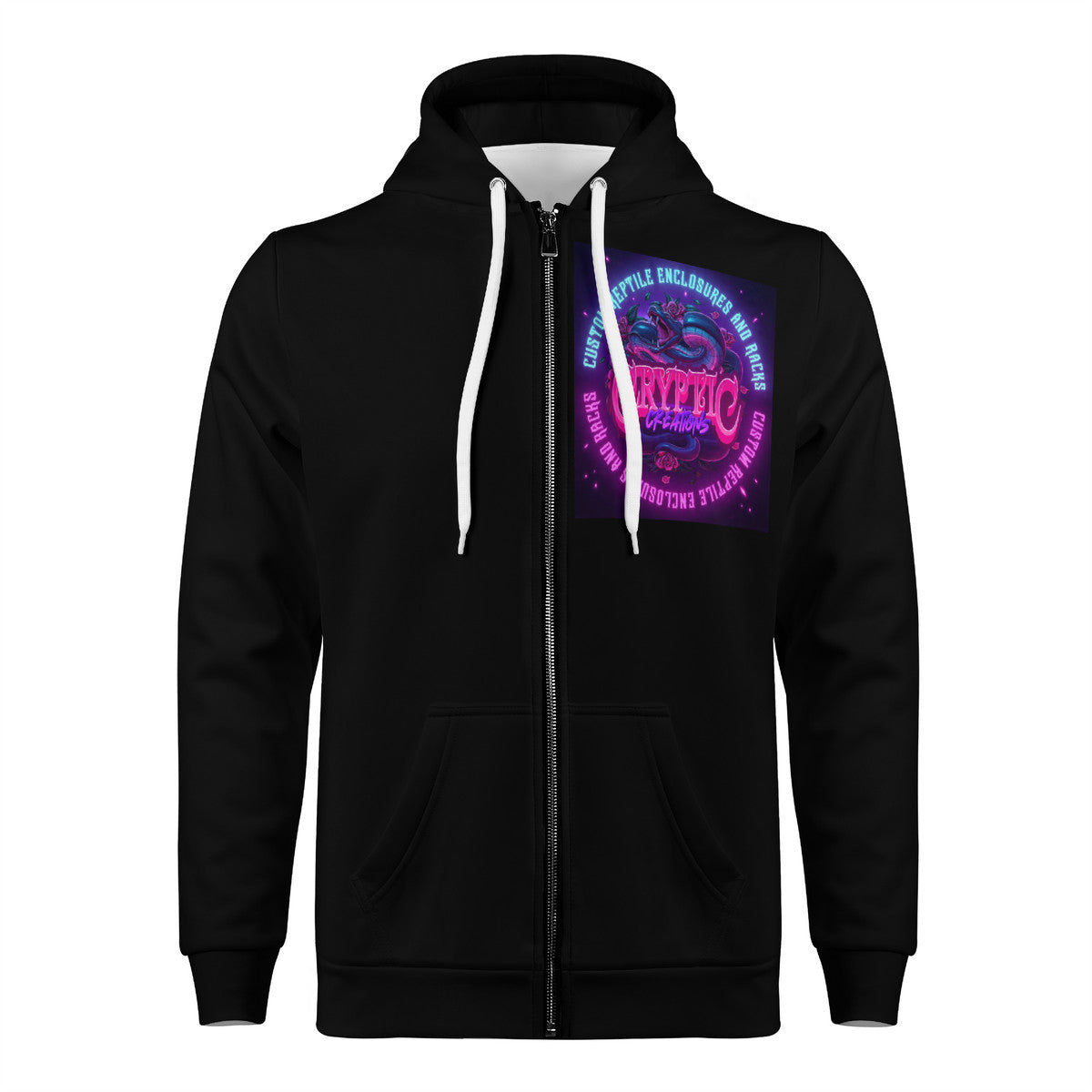 D58 Men's All Over Print Zip Hoodie