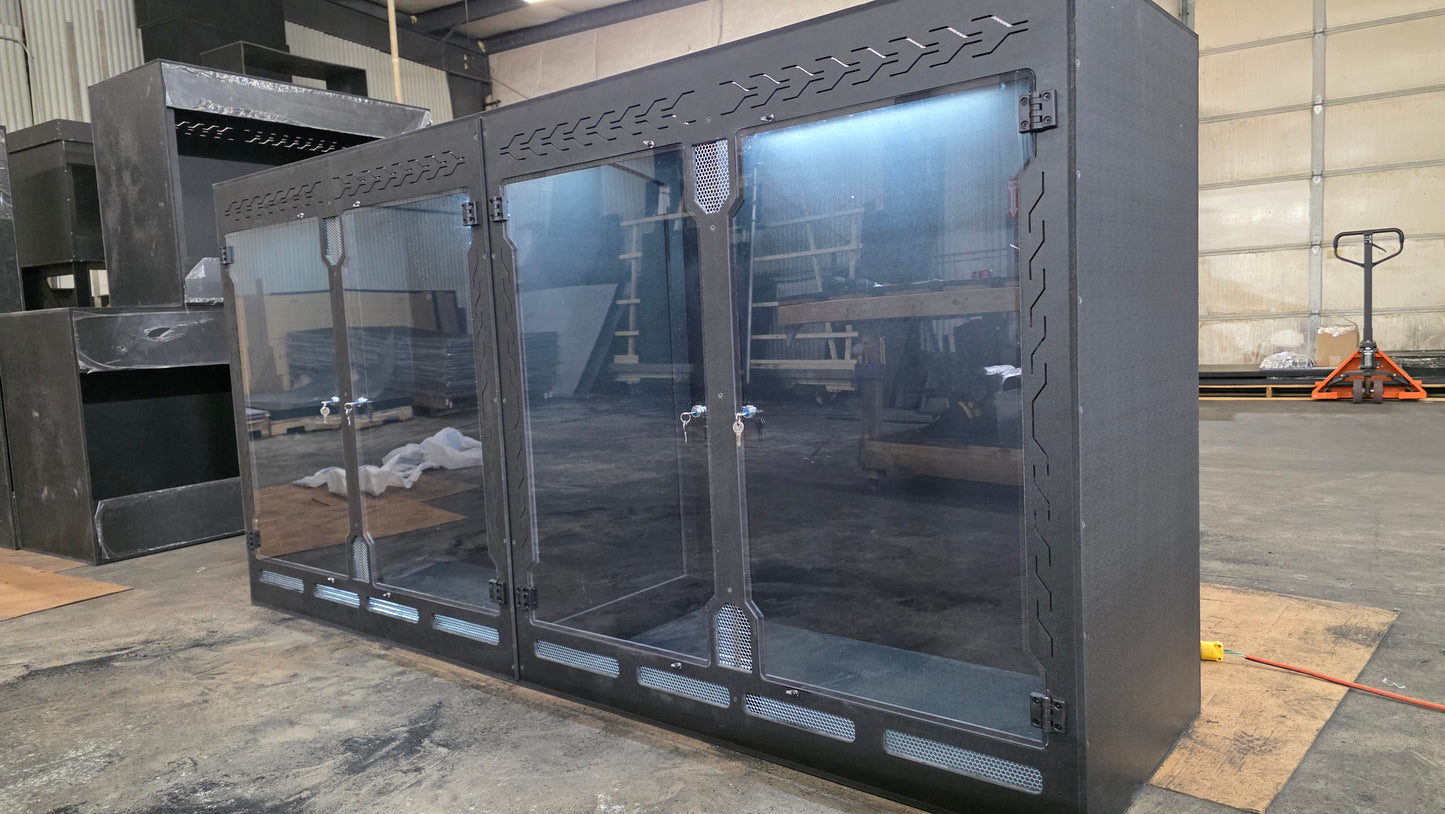 8x2x4 Divided Swing Door PVC Enclosure