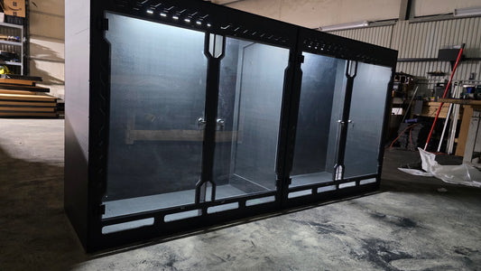 8x2x4 Divided Swing Door PVC Enclosure