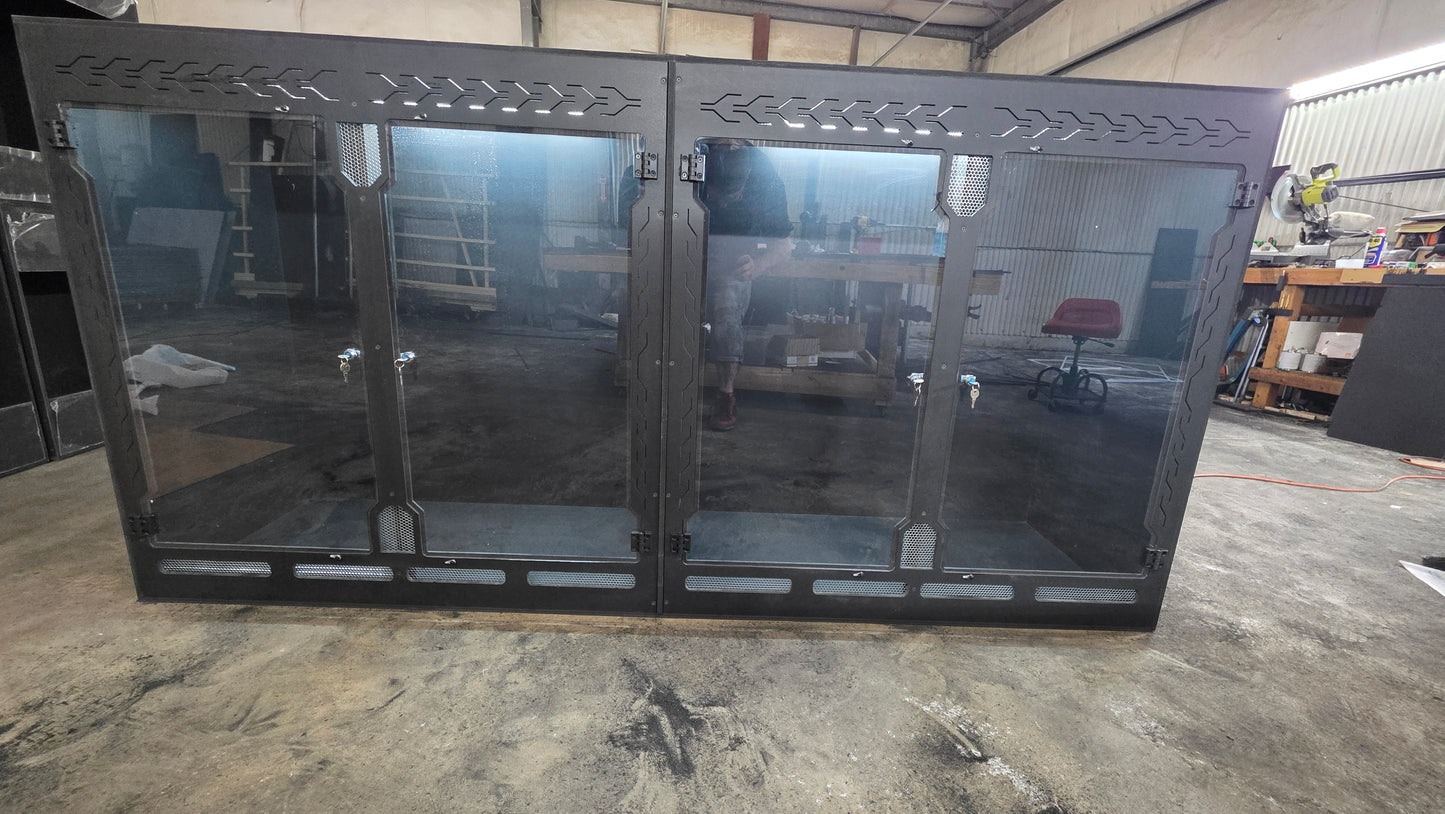 8x2x4 Divided Swing Door PVC Enclosure