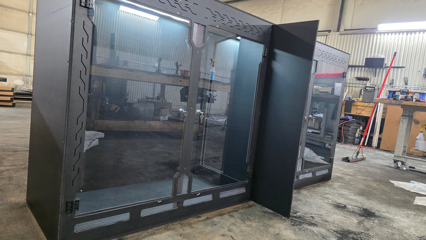 8x2x4 Divided Swing Door PVC Enclosure