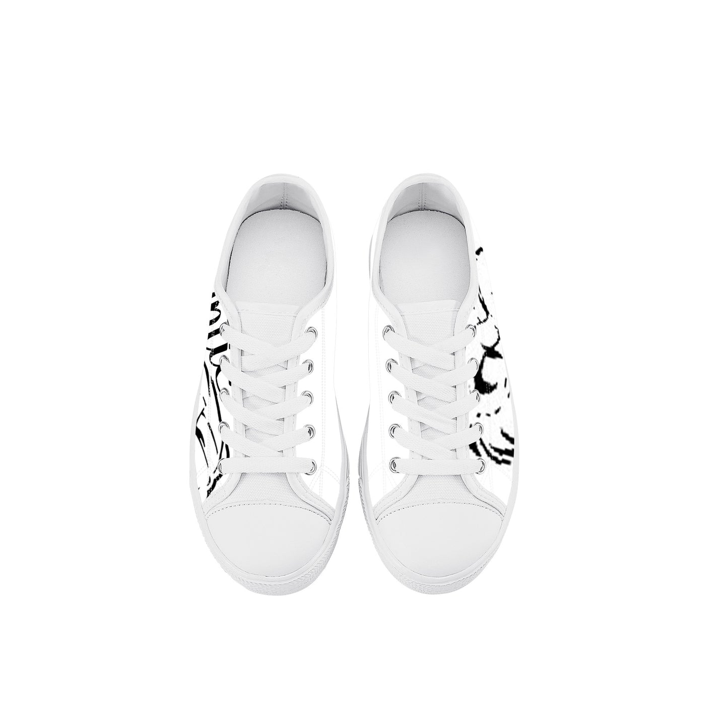 Cryptic Kids Low Top Canvas Shoes, White