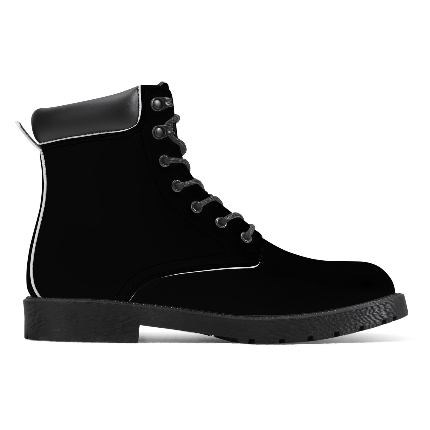Cryptic Synthetic Leather Boots, Black