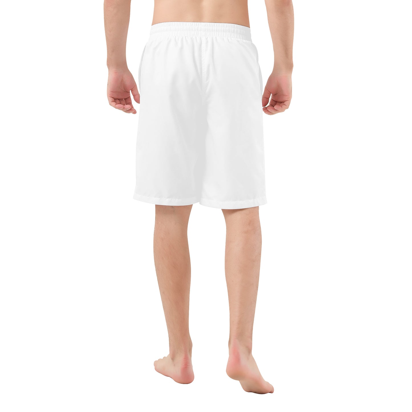 Men's All Over Print Board Shorts, White
